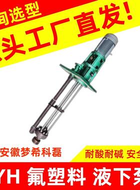 FYH型FY型氟塑料液下泵插桶泵液下深度可达5米以上抽废水抽酸碱