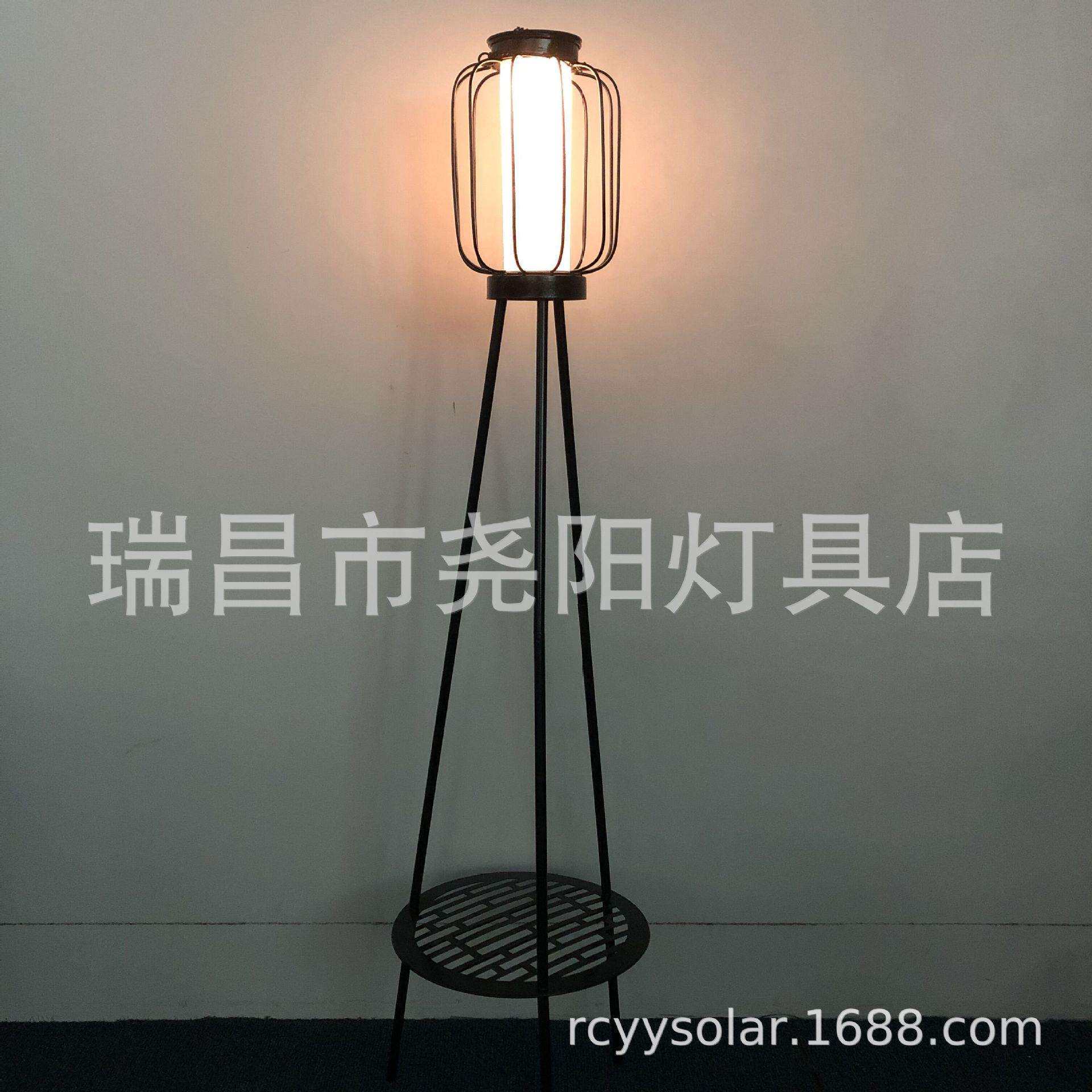 太阳能铁艺灯笼花架多功能庭院灯户外别墅花园草坪装饰灯供应