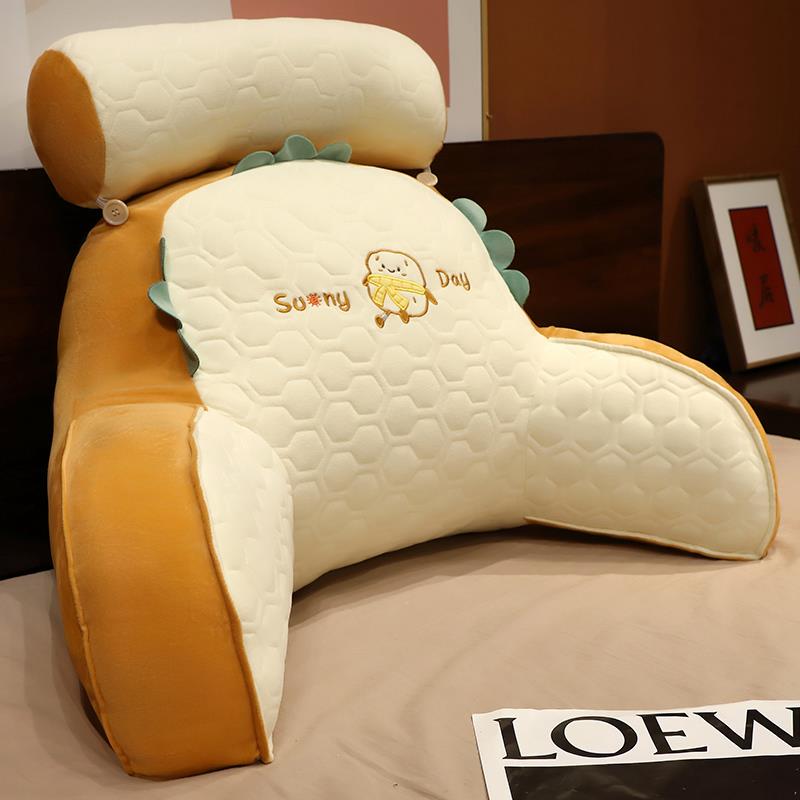 正品可爱猫看书玩手机床头垫大靠背咪包护腰靠枕靠睡觉抱枕软办公