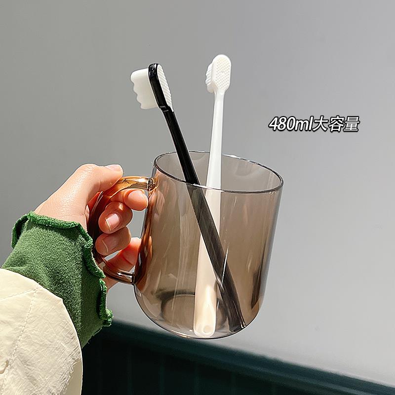 简约轻奢高端漱口杯家用2024新款牙具杯情侣一家三口洗漱杯刷牙杯图片