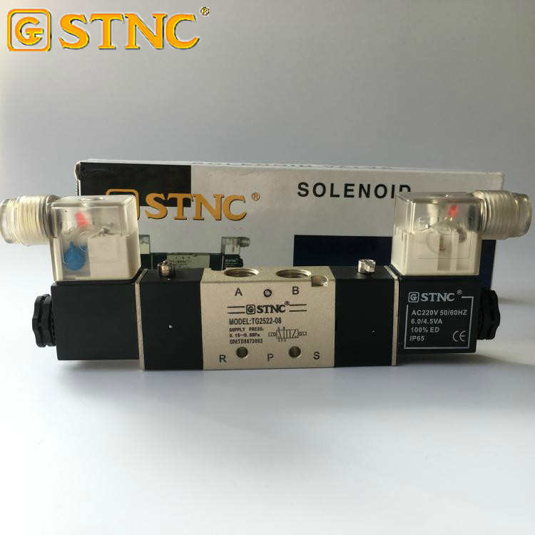 STNC天工二位五通换向电磁阀TG2522-08 2512-06 2532-10 2542-15
