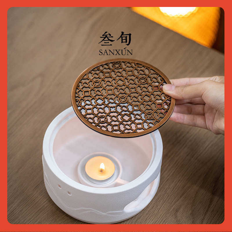 ∞山峦温茶炉蜡烛小火炉保温底座围炉煮茶茶杯加热温茶器暖,餐饮具,茶具礼盒,淘宝优惠券,粉丝福利购,淘宝优惠卷
