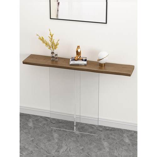 采购产品入口桌，无障碍豪华压克力壁挂式窄边桌，入口门柜，简单