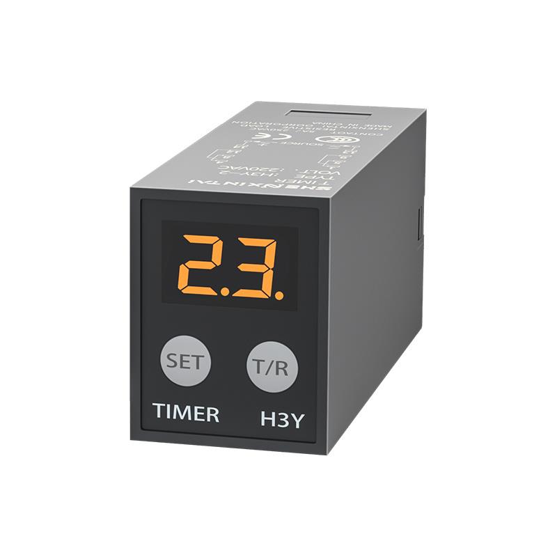 JSZ6小型延迟继电器H3Y-2/4 12V24V220V数显循环时间延时继电器