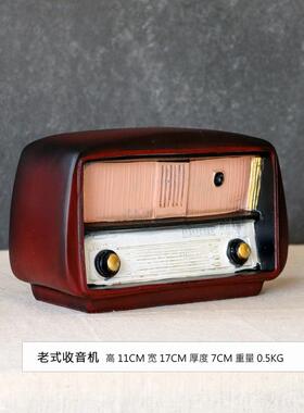 高档式复古老式欧旧 收音机 酒吧咖啡厅家居装饰摆件怀道具 时记