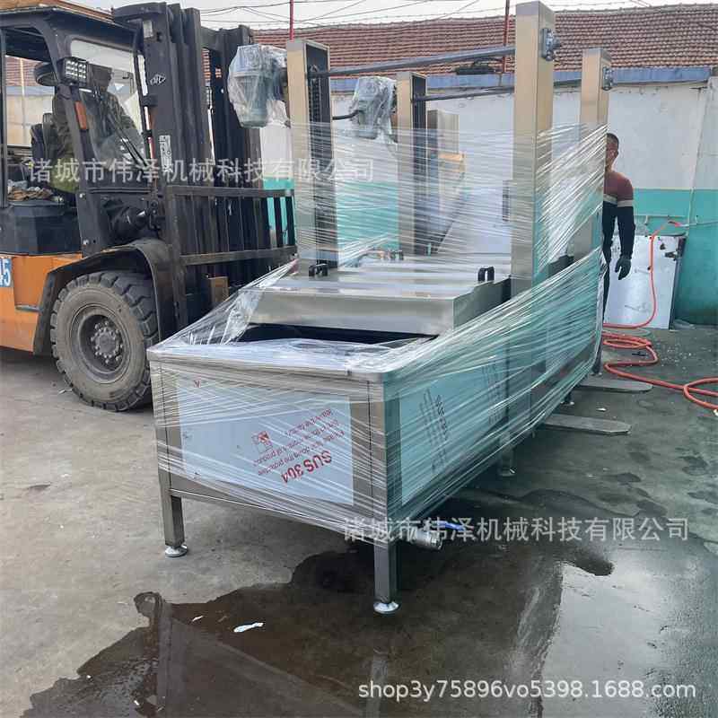 麻花油炸机全自动油水分离德州扒鸡油炸机大型鸡爪扣肉油炸机