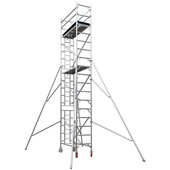 瑞居铝合金折叠架子快装 修爬梯平台梯脚手架 脚可移动工程装