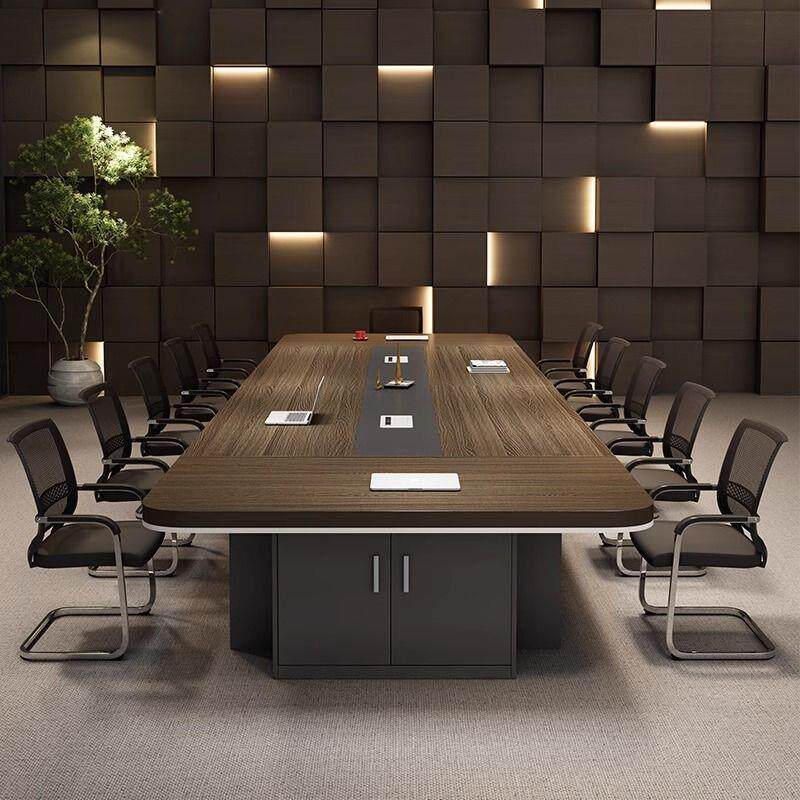 办公家具新款会议桌长桌简约现代会议室大型洽谈长条办公桌椅组合