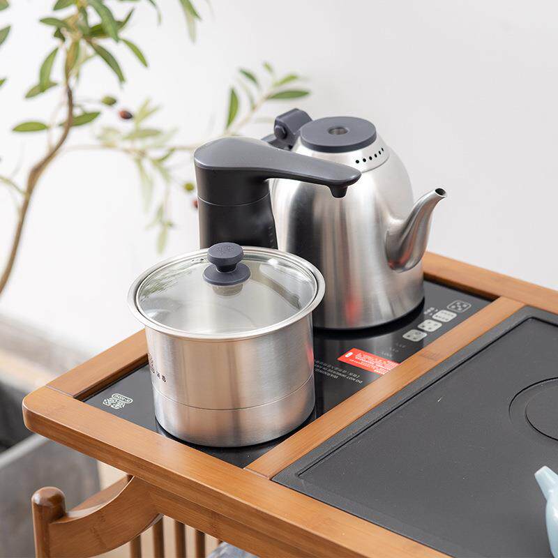 移动茶桌家用小茶台中式茶车阳台泡茶几功夫烧水壶一体带轮茶水柜