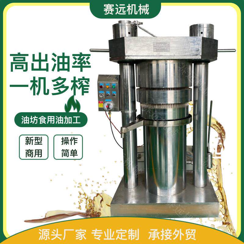 全自动立式液压榨油机玉米黄豆核桃压油机设备小型核桃茶籽食用油