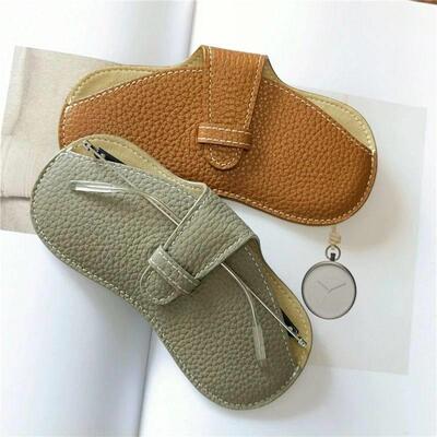 Glasses Case Women Leather Soft Glasses Bag Fashion Portable