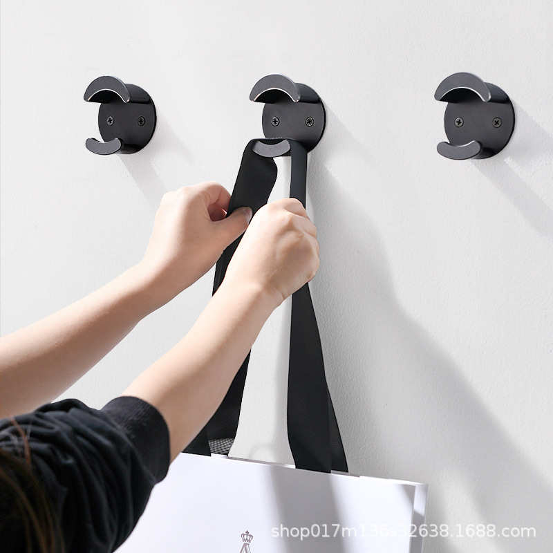 挂钩墙壁免衣服后关进门挂衣衣帽钩钩玄单个鞋柜壁挂打孔衣柜门