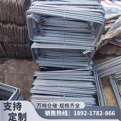 箍筋钢筋条螺纹钢8-12mm螺纹钢成品箍筋圆圈10mm砌墙拉筋国标加工