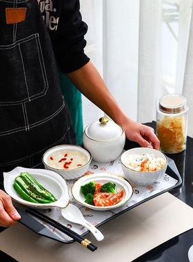 精致月子餐中餐月子套装餐盘ELd9cb1g妇产月子碗汤盅心专具用