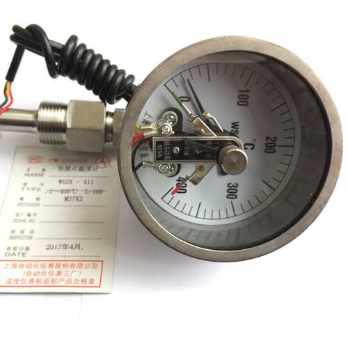 上海自动化仪表三厂  双金属电接点温度计 WSS-411X 工业温度计