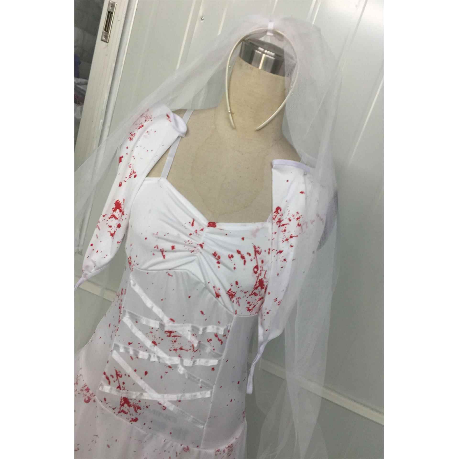Bloody vampire bride demon costume Halloween party costume