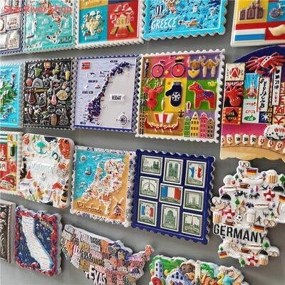 World Tourism Fridge Magnets Japan USA Australia Philippines