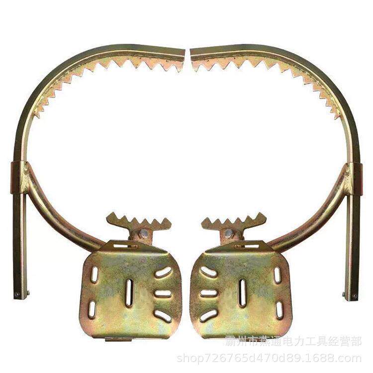 15cm-25cm开口直径电工脚扣登高爬杆防坠落脚扣爬电杆铁鞋器一对