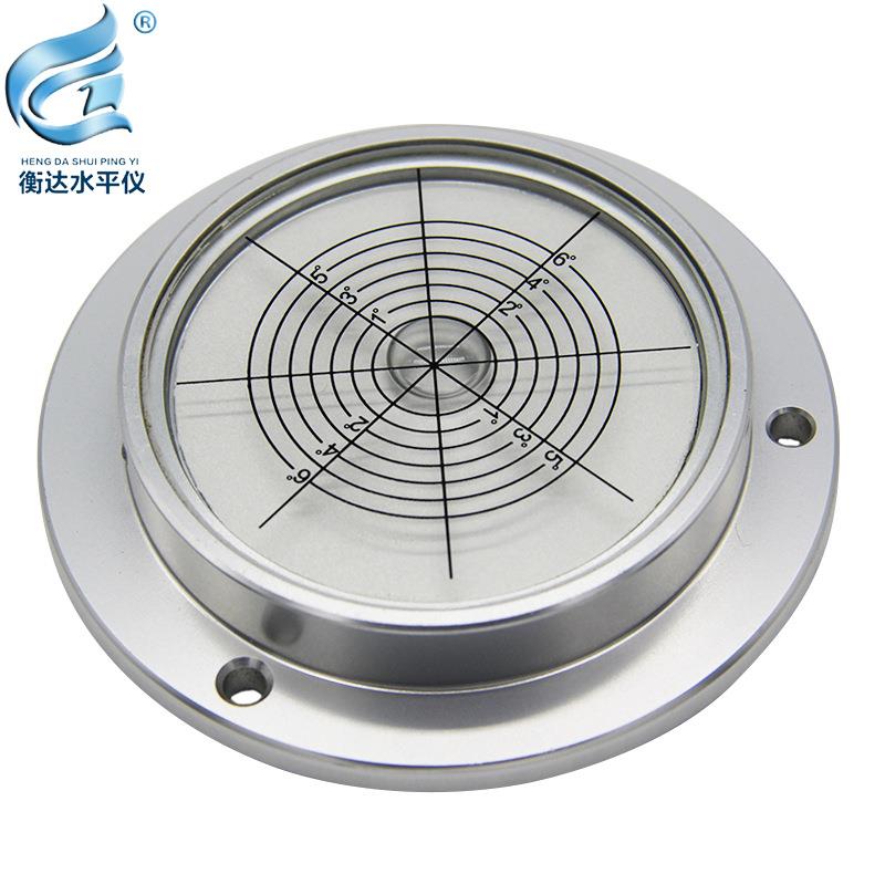 衡达加工圆形水准仪 泵车用吊车水平仪 万向水平泡