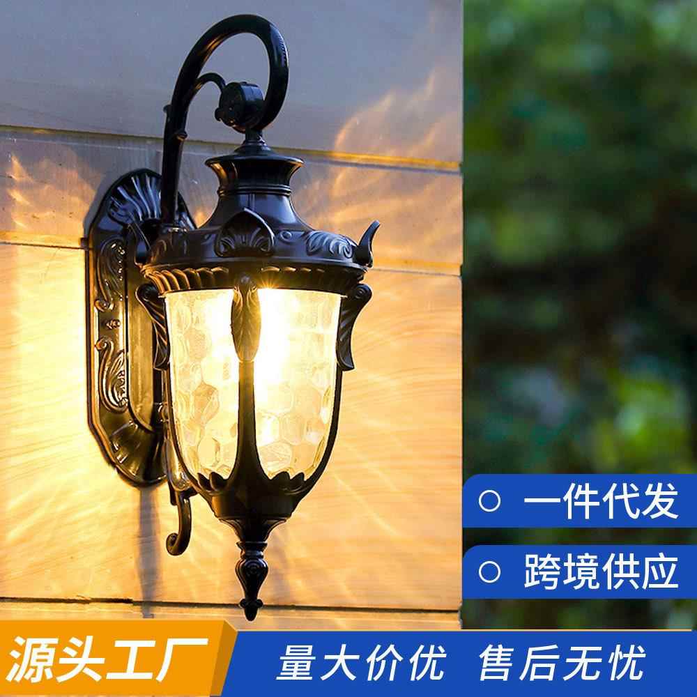 户外壁灯欧式别墅门口阳台走廊室外美式复古大门照明酒店壁挂式