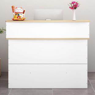 简约现代收银台柜台小型便利店公司前台接待店铺美容院服装店吧台