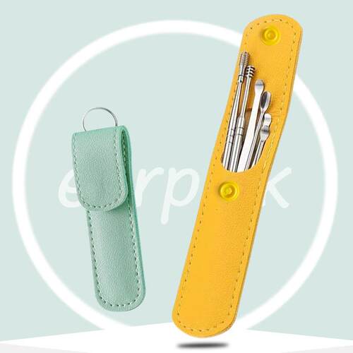 Spiral Spring 6-Piece Ear Pick Set, Ear Cleaning Tool Kit, E