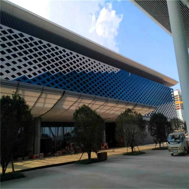 吊顶冲孔铝单板幕墙铝板建材装饰门头外墙造型铝合金镂空板厂家