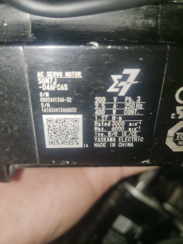 3月29日广州【处置】ZNP0019伺服电机/安川电机（详情见资产描述）可邮寄处置单位支持发货，运费和发货流程见详情页网络拍卖公告