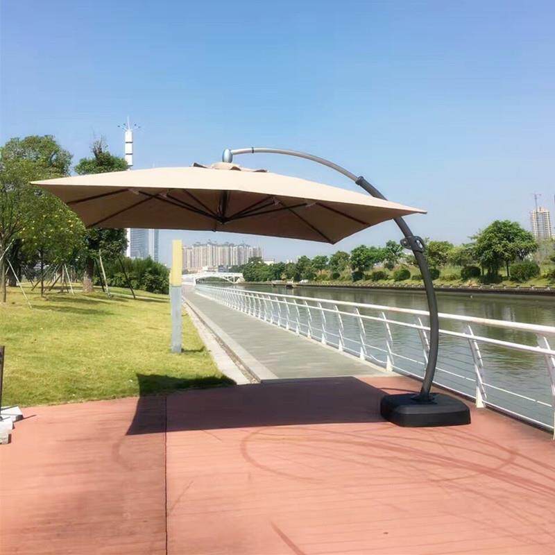 户外休闲哥伦布大弯伞星级酒店别墅庭院花园沙滩伞豪华户外遮阳伞