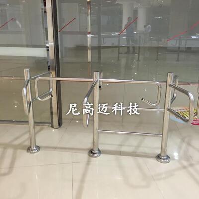 NGM单项转闸超市入口不锈钢人行挡闸 止逆手推式旋转闸机 单向门