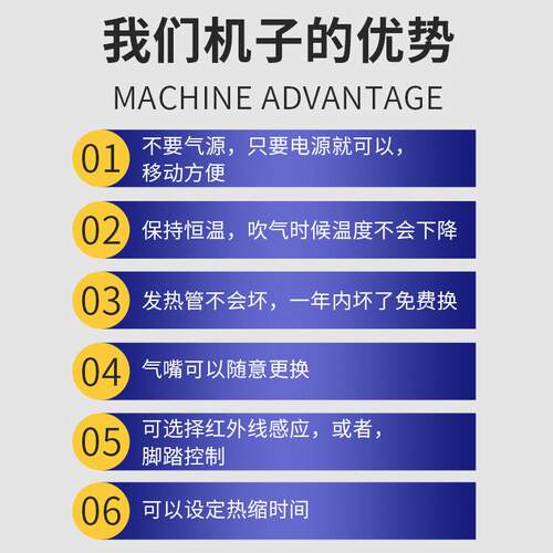 坚博全自动烤热套管机红感应收缩36外度热旋缩风 受JB-DO2/J热均