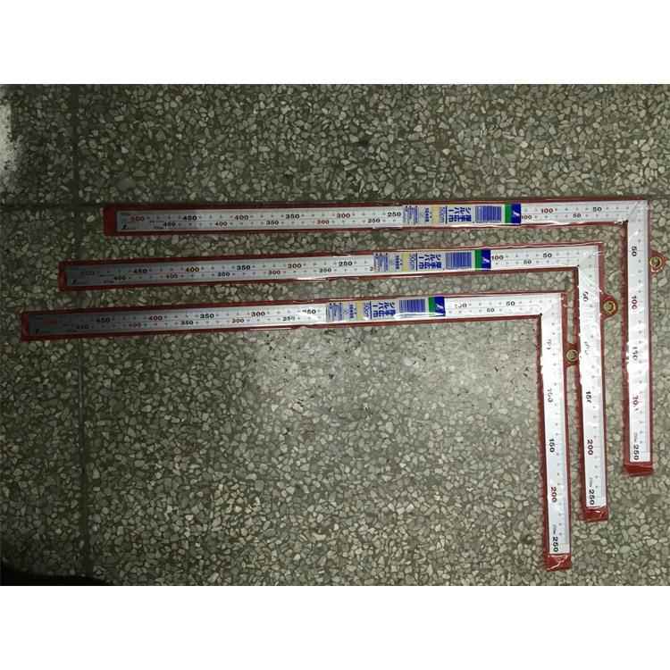 日本亲和10405企鹅宽厚曲尺50cm正反6段刻度钢尺