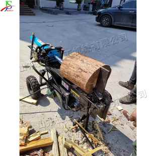 小型家用劈材机 6吨8吨多路阀门砍柴机 电动汽油动力可选劈木机