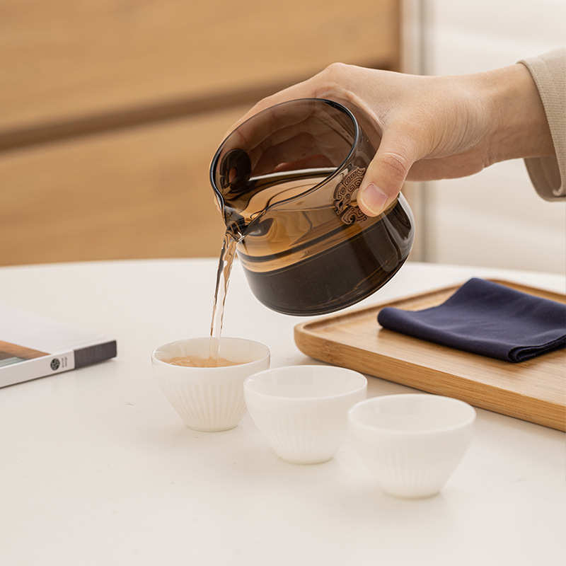 旅行茶具陶瓷便携式户外活动礼品送员工快客杯玻璃功夫品茗杯茶壶