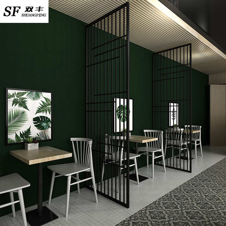 北欧简约铁艺装饰隔断 办公室落地屏风企业工作室创意形象装饰墙