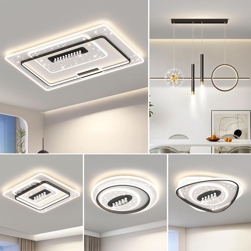 客厅主灯吸顶灯现代简约流行大气LED新款卧室灯广东中山灯具