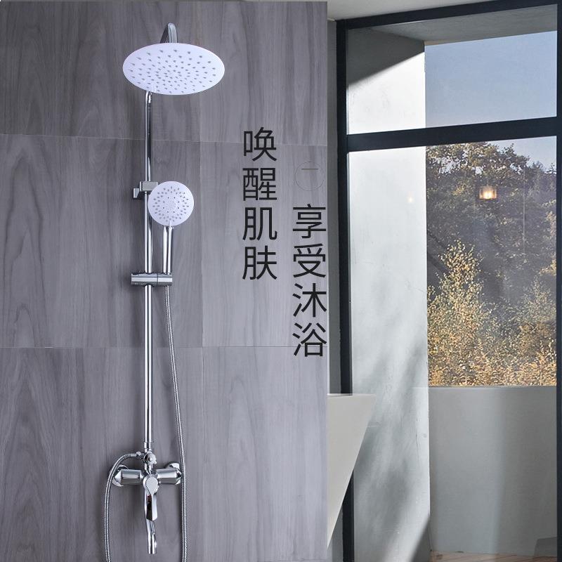 新款直销铜三档手喷带喷枪淋浴花洒套装 除垢顶喷公寓酒店工程淋