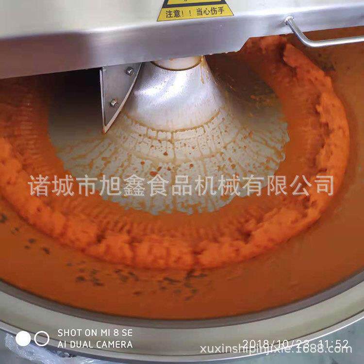 肉制品斩拌机自动出料变频斩拌设备葱姜蒜高速斩碎机牛肝斩拌机