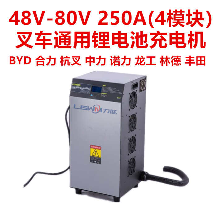 电动叉车充电器 合力杭叉BYD中力24V48V72V80V叉车锂电充电机配件