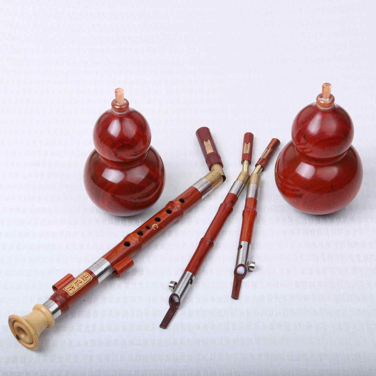 高档雀葫芦丝蓝 红木 专业演奏型 D云 C 降B G F调 7孔 南民族乐