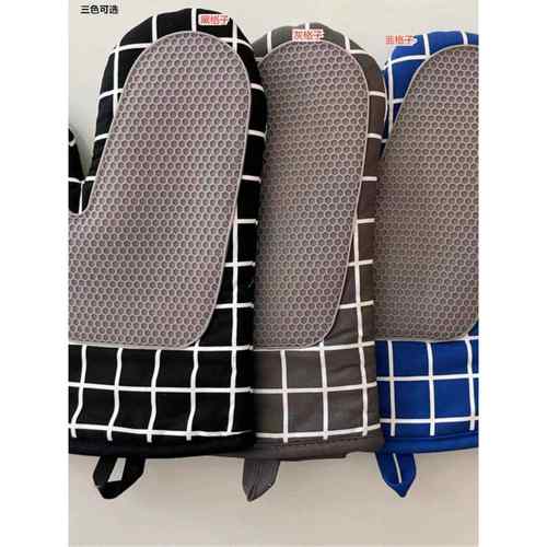 烤箱手套微波炉隔热手套烤箱耐高温500度商用厨房加厚手套