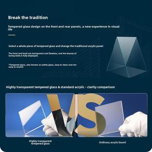 达洋鸟笼观赏鹦鹉笼子高透明全景玻璃别墅家用笼配件大全虎皮牡丹