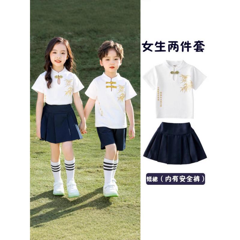 七派童幼儿园园服夏季古风汉服六一表演服小学生国学风班服毕业服