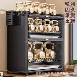 厨房碗柜置物架多功能沥水架台面家用带门碗筷碗盘架子防虫收纳盒