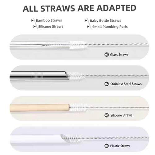 Straw Cleaner Brush Kit Extra Long Pipe Cleaners for Tumbler