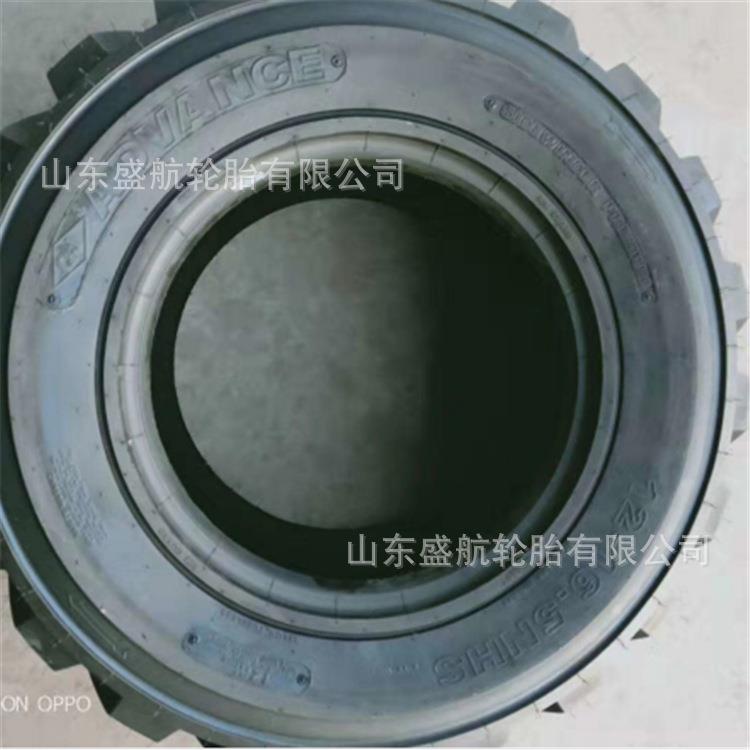 12-16.5工程装载机铲车轮胎12-16.5斜交尼龙充气耐磨人字花纹轮胎
