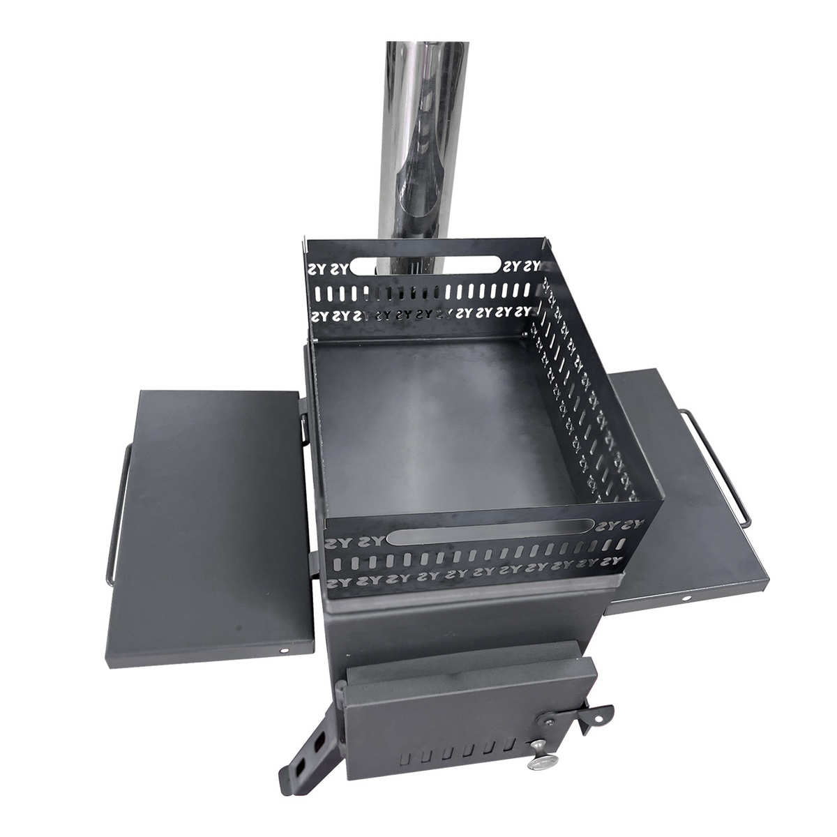 小号碳钢桑拿炉野炊野营帐篷用烧木柴取暖炉家用折叠便携柴火炉