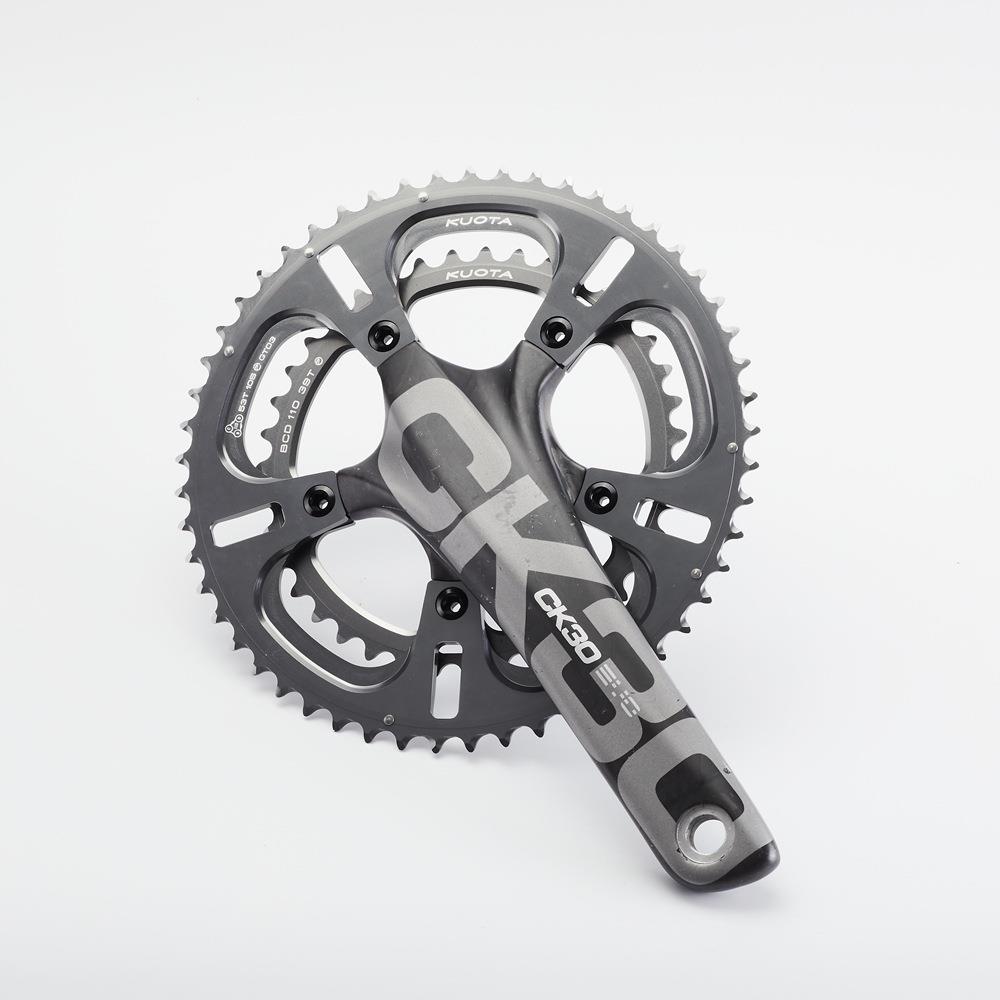 kuota LIGHT牙盘公路自行车一体式碳纤维曲柄50-34T牙盘公路牙盘