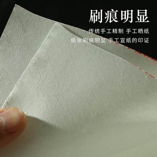 惜墨如金宣纸檀皮书法国画山水花鸟创作专用安徽国画专用生宣