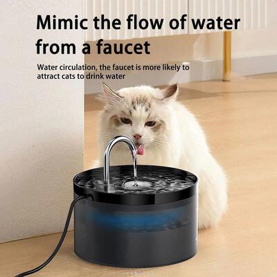 Automatic Filter Cats Drinking Fountain Stainless Steel Fauc